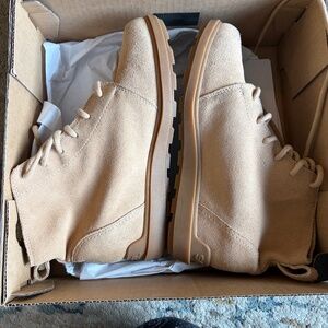 Sorel Evie II Waterproof Suede Lace-Up Boot – Women’s 9/EU 40 — Tan/Beige